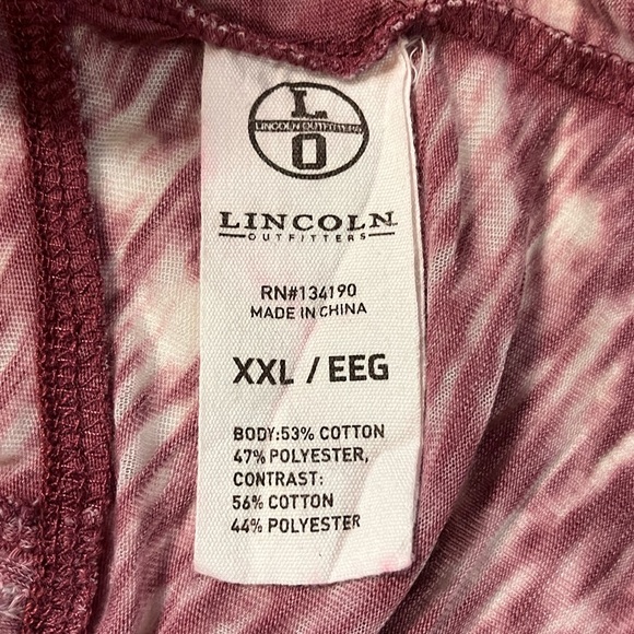 Lincoln Outfitters Lightweight Long Sleeve Distressed Hoodie, Mauve | XXL - Picture 11 of 13